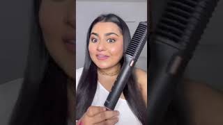 FLAT IRON VS HAIR STRAIGHTENING COMB  BEST AMAZON FINDS HAIR STYLING EDITION [upl. by Alexine]