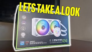 Vetroo V240 White ARGB Liquid CPU Cooler Unboxing [upl. by Monto]