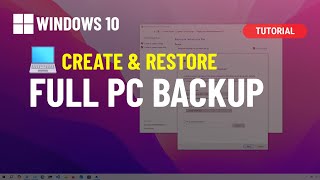 Windows 10 Create full backup to external USB drive and restore 2024 [upl. by Koetke]