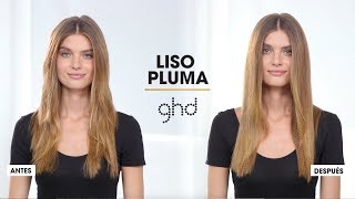 Tutorial peinado ghd  LISO PLUMA  STYLER ghd PLATINUM [upl. by Aehs383]