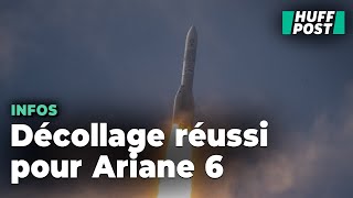 La fusée Ariane 6 a presque réussi son vol inaugural [upl. by Anilecram]