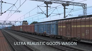 ULTRA REALISTIC GOODS WAGON IN TRAIN SIMULATOR BY INDIAN RAILSIM [upl. by Portwine875]