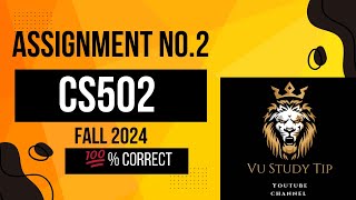 cs502 assignment no2 fall 2024CS502 Fundamentals of Algorithms vu assignment no2vustudy4121 [upl. by Alil]