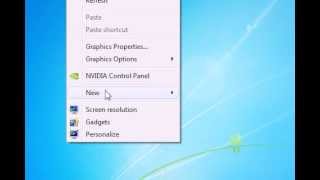 How to create a new file on the desktop in Windows 7 [upl. by Desireah]