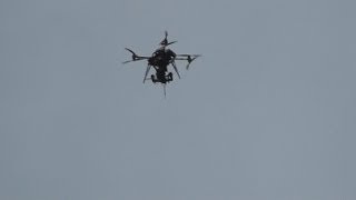 Red Bull Quadcopter at Ashbourne Shrovetide Football Tues 4th Mar 2014 [upl. by Ymij]