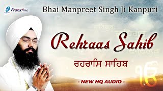 Rehras Sahib Full Live Path Bhai Manpreet Singh Ji Kanpuri  Nitnem  New Shabad Gurbani Kirtan Live [upl. by Thelma]