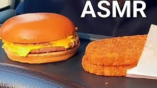 ASMR EATING l McDonalds DOUBLE CHEESEBURGER amp HASH BROWNS l MUKBANG I MICBANG ASMR [upl. by Alfonse638]