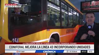 URGENTE 🔴 LINEA 43 del TRANSPORTE URBANO de estreno con CONIFERAL [upl. by Ennairod]