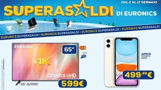 Volantino EURONICS 🛒dal 2 al 17 Gennaio 2024 [upl. by Eidson318]