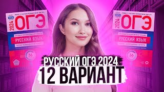 Разбор ОГЭ по русскому 2024 Вариант 12 Дощинский Цыбулько  Лина Гагарина  Онлайн Школа EXAMhack [upl. by Aicilihp]