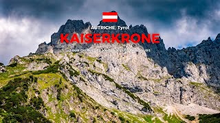 Autriche Tyrol  Randonnée sur le Kaiserkrone Tour du Wilder Kaiser [upl. by Ydnim]