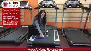 Treadmill Belt Lubrication Guide  Tutorial from AtHomeFitnesscom Scottsdale [upl. by Narba896]