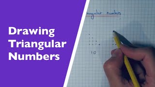 How To Draw Out The First 5 Triangular Numbers [upl. by Raybourne]