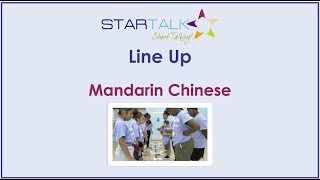 STARTALK Activities  Line Up Mandarin Chinese [upl. by Palmore]