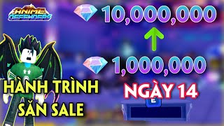 ANIME DEFENDERS  HÀNH TRÌNH SĂN SALE TỪ 1 TRIỆU GEM LÊN 10 TRIỆU GEM NGÀY 14 [upl. by Nairolf]