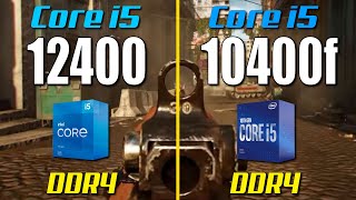 i5 12400F vs i5 10400F  Test in 8 Games [upl. by Ecirtahs]