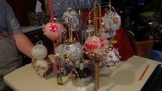 HOW TO MAKE HEIRLOOM CHRISTMAS ORNAMENTS WITH JEWELRY [upl. by Brey]