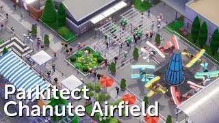 Parkitect Campaign Part 2  Chanute Airfield  Planes amp Coasters [upl. by Iahc63]