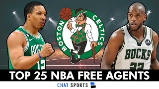 Celtics Free Agency Rumors Top 25 NBA Free Agents Celtics Can Sign Ft Khris Middleton [upl. by Hgielyak]