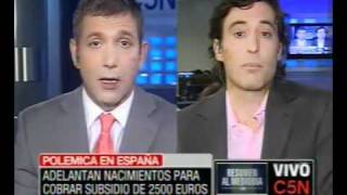 C5N POLEMICA POR EL CHEQUE BEBE [upl. by Ahsimit]