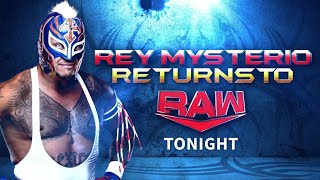 Rey Mysterio Returns to RAW Full Segment [upl. by Hewes]