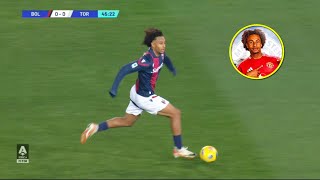 Joshua Zirkzee Dribbles amp Link Up Play will Impress You [upl. by Ayle]