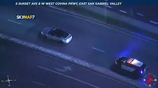 FULL CHASE Speeding driver in San Gabriel Valley avoids PIT maneuvers [upl. by Lokcin34]