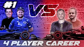 A New Era Begins on F1 23 4 Player Career Mode [upl. by Lebiralc989]