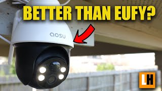 Aosu Solar 3K Outdoor Wireless Tracking Security Camera  D1 SE Review [upl. by Eads]