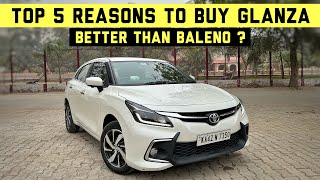 Top 5 Reasons To Toyota Glanza in 2024 Better Than baleno  Toyota Glanza 2024 Price amp Mileage [upl. by Rome]