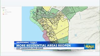 Areas near Lahainaluna Road will reopen to residents [upl. by Nylac388]