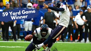 Texans 59 Yard Game Winning Fielg Goal vs Bills [upl. by Matilda457]