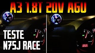 Audi A3 18T 20V AGU stock  teste da N75J Race [upl. by Noraj]