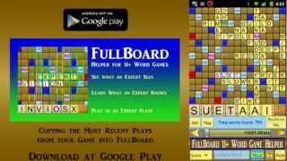 FullBoard 11 Word Game Helper App for Android™ [upl. by Nike]