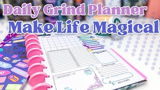 August 2024 Planner Setup Using the NEW Make Life Magical Sticker Books from DailyGrindPlanner [upl. by Ayotyal928]