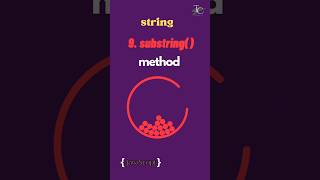 9 substring method in Javascript String methods in javascriptjavascript tutorial in 1 minutes [upl. by Rexanna]