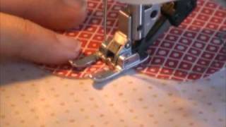 Machine Stitching Raggy Edge Applique [upl. by Clevey]