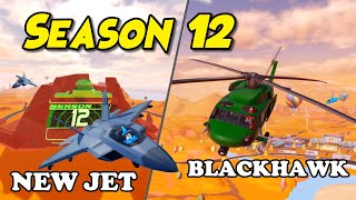 Jailbreak New JET amp BLACKHAWK is Here Season 12 amp Fall Map Roblox Jailbreak [upl. by Johns]