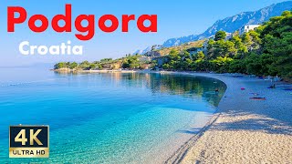 Podgora Croatia 🇭🇷 4K Makarska Riviera Walking Tour 2022 [upl. by Aimehs]