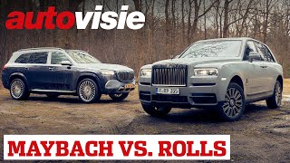 Wansmaak of welvaart  RollsRoyce Cullinan vs MercedesMaybach GLS 600 2021  Autovisie [upl. by Atirahc]