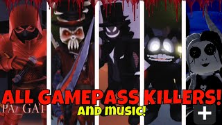 All Gamepass Killers And music  STK ROBLOX [upl. by Nuhsyar]