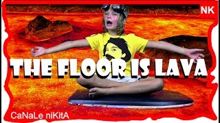 The floor is lava challenge ita IL PAVIMENTO È LAVA thefloorislavachallenge  Canale Nikita [upl. by Nels]