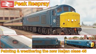 Repainting amp Weathering  New Heljan Class 45 [upl. by Ayoras]