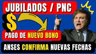 😱▶ATENCIÓN BONO de ANSES Jubilados❗ Confirman Fechas de COBRO ENERO 2024 [upl. by Allicirp]