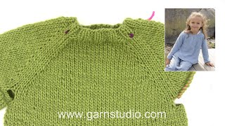 How to knit a jumper top down [upl. by Llehcram]