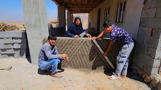 quotCreating a beautiful facade using cement for the platform of the house by Abolfazlquot [upl. by Arundel74]