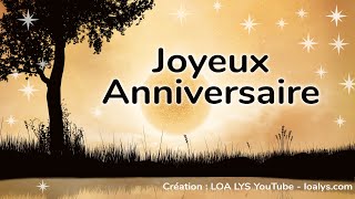 Joyeux Anniversaire  jolie carte pour une personne géniale [upl. by Nereen]