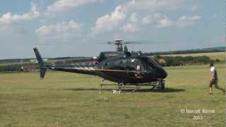 Aerospatiale AS350 with Cineflex HD v14 camera landing startup and takeoff [upl. by Heidt694]