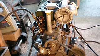 Petter AC2M AirCooled Marine Diesel Engine Running 1 [upl. by Roderich183]