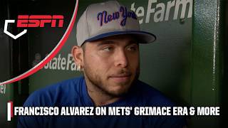 Francisco Alvarez on Mets Grimace era JD Martinezs impact amp more FULL INTERVIEW  ESPN MLB [upl. by Cinimmod69]